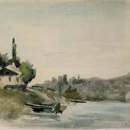 卡米耶·毕沙罗(Camille Pissarro)高清作品:The Banks of the Marne at Cennevieres