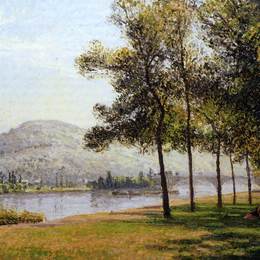 《阳光明媚的鲁昂早晨》卡米耶·毕沙罗(Camille Pissarro)高清作品欣赏