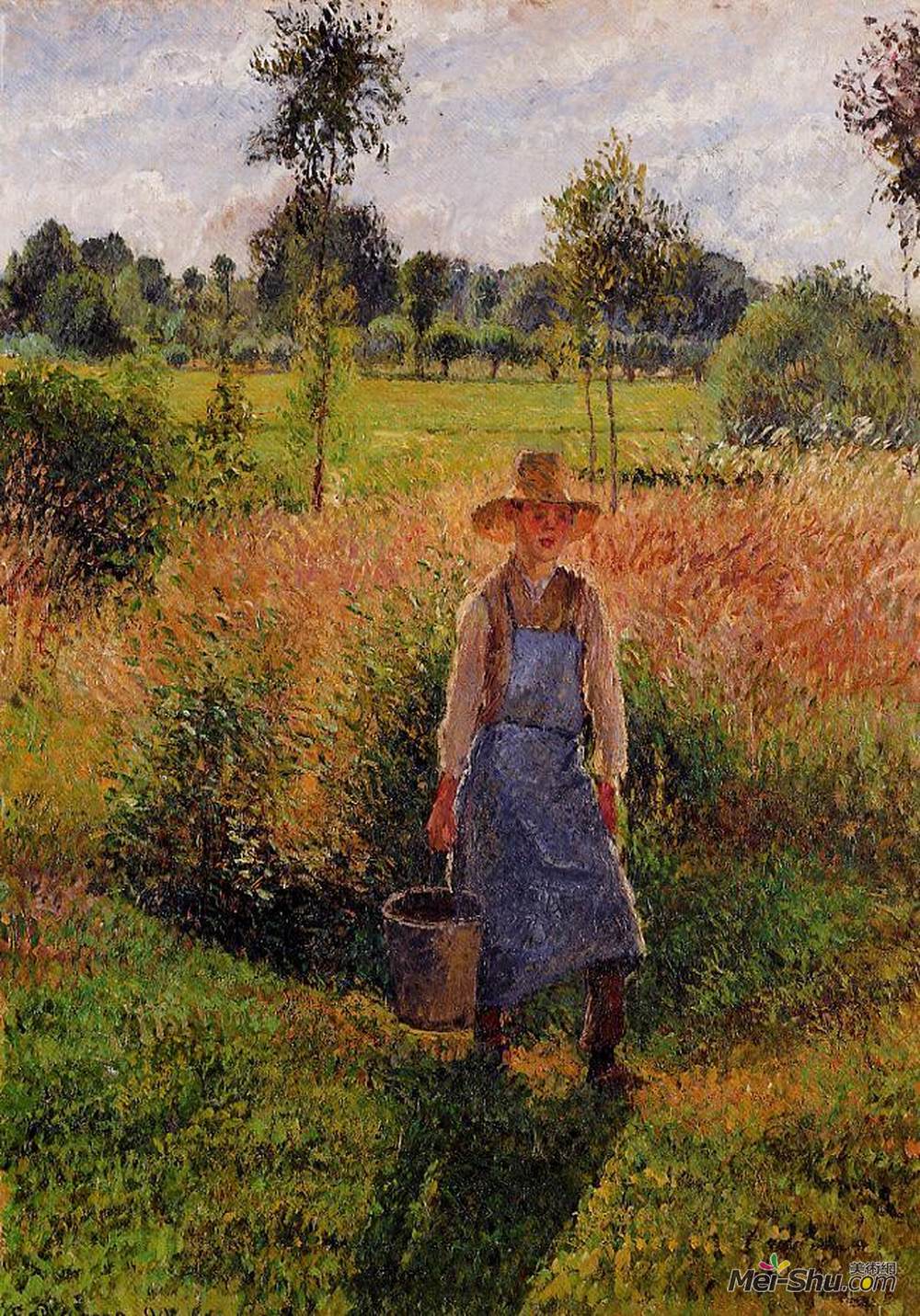 卡米耶畢沙羅camillepissarro高清作品thegardenerafternoonsuneragny