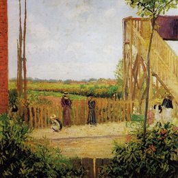 《贝德福德公园1号铁路桥》卡米耶·毕沙罗(Camille Pissarro)高清作品欣赏