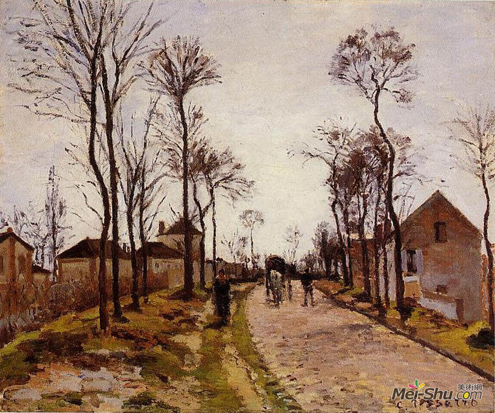 聖路易斯的路卡米耶畢沙羅camillepissarro高清作品欣賞