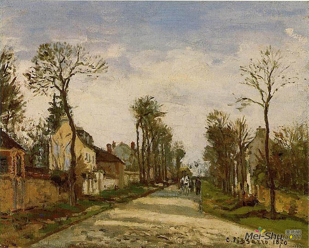 卡米耶畢沙羅camillepissarro高清作品theroadtoversaillesat