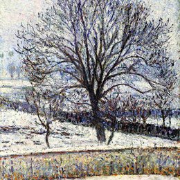 《解冻，Eragny》卡米耶·毕沙罗(Camille Pissarro)高清作品欣赏