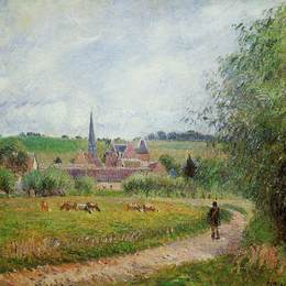 卡米耶·毕沙罗(Camille Pissarro)高清作品:View of Eragny