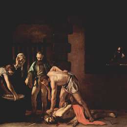《斩首施洗约翰圣约翰》卡拉瓦乔(Caravaggio)高清作品欣赏