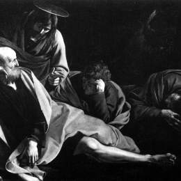《基督在橄榄山上》卡拉瓦乔(Caravaggio)高清作品欣赏
