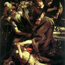 《圣保罗的转变》卡拉瓦乔(Caravaggio)高清作品欣赏