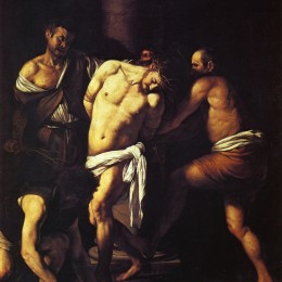 《耶稣基督鞭笞》卡拉瓦乔(Caravaggio)高清作品欣赏