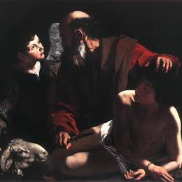 《艾萨克祭祀》卡拉瓦乔(Caravaggio)高清作品欣赏