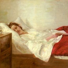 《熟睡的女人》卡尔何露斯(Carl Hols&amp;amp#248e)高清作品欣赏