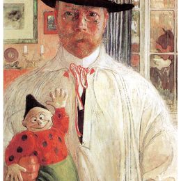 《自我认知》卡尔·拉森(Carl Larsson)高清作品欣赏