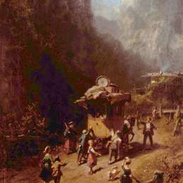 《驿站马车》卡尔·施皮茨韦格(Carl Spitzweg)高清作品欣赏