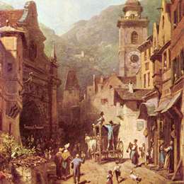 《父亲的来访》卡尔·施皮茨韦格(Carl Spitzweg)高清作品欣赏