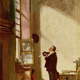 《作家》卡尔·施皮茨韦格(Carl Spitzweg)高清作品欣赏