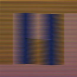 卡洛斯·克鲁兹 - 迭斯(Carlos Cruz-Diez)高清作品:Induction Chromatique. &amp;amp?dition Denise Ren&amp;ampé