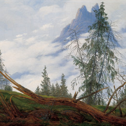 《云峰山峰》卡斯珀尔·大卫·弗里德里希(Caspar David Friedrich)高清作品欣赏