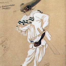 卡桑德尔(Cassandre)高清作品:MONSIEUR DE POURCEAUGNAC, Pulcinella