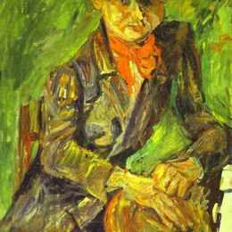 柴姆·苏丁(Chaim Soutine)高清作品:Portrait of Moise Kisling