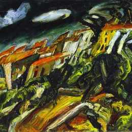 柴姆·苏丁(Chaim Soutine)高清作品:View of Ceret