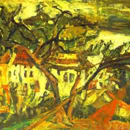 《法国南部景观》柴姆·苏丁(Chaim Soutine)高清作品欣赏
