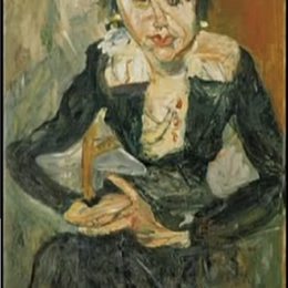 《绿色连衣裙》柴姆·苏丁(Chaim Soutine)高清作品欣赏