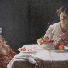 《三早餐》查尔斯·考特尼·柯伦(Charles Courtney Curran)高清作品欣赏