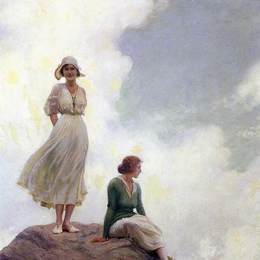 《漂砾》查尔斯·考特尼·柯伦(Charles Courtney Curran)高清作品欣赏