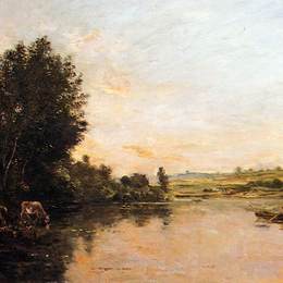 科罗、让-弗朗索瓦·米勒和查理-法兰斯瓦·杜比尼(Charles-Francois Daubigny)高清作品:Sand Quarries near Valmondois