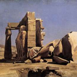 《埃及神庙1840》查尔斯·格莱尔(Charles Gleyre)高清作品欣赏