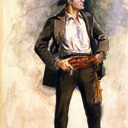 《自画像[第4号]》查尔斯·拉塞尔(Charles M. Russell)高清作品欣赏