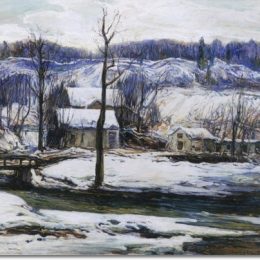 《冬季磨坊》查尔斯·赖费尔(Charles Reiffel)高清作品欣赏