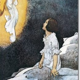《空中有一个可爱的仙女》查尔斯·罗宾逊(Charles Robinson)高清作品欣赏