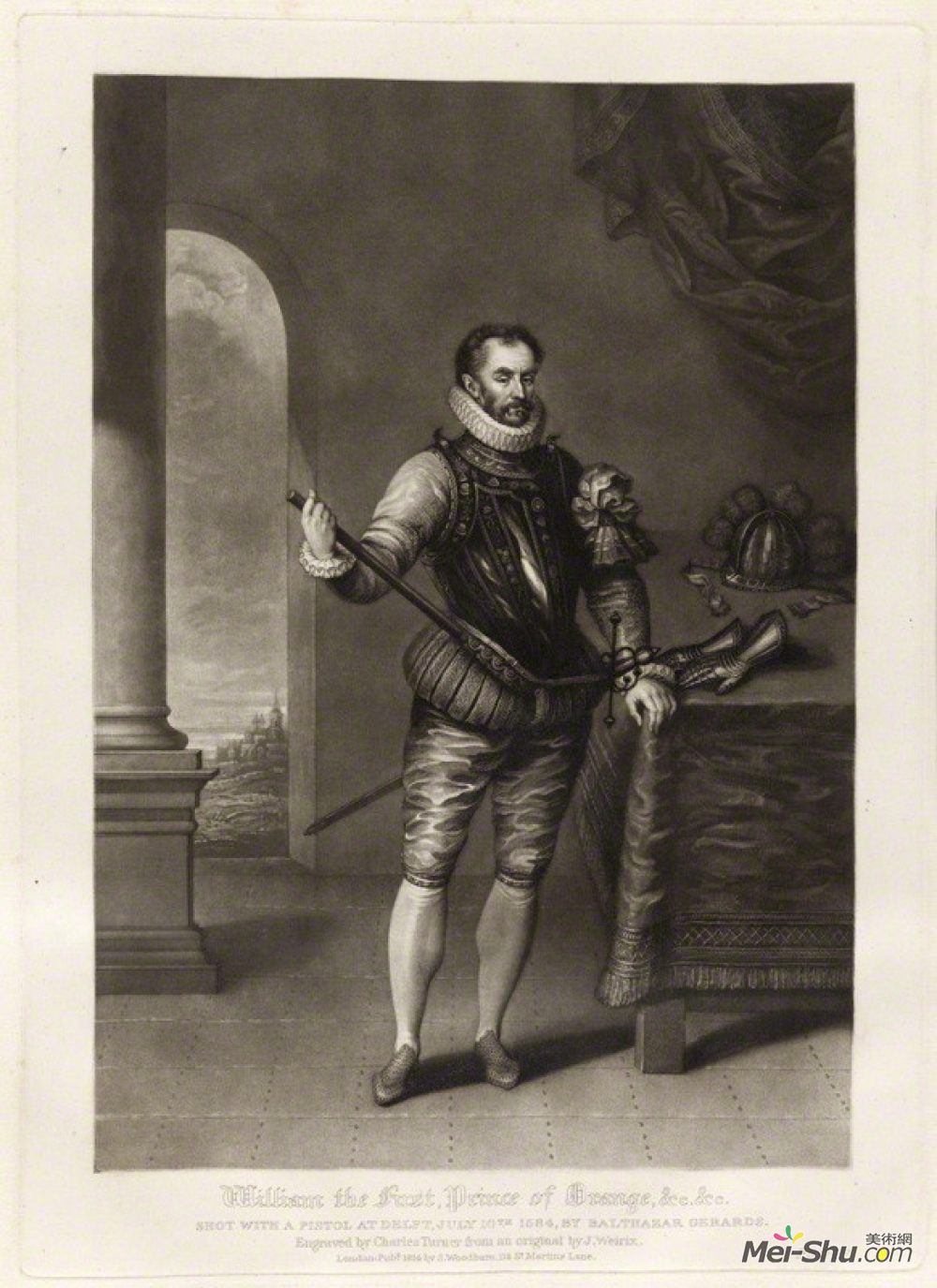 《威廉一世,奥兰治亲王》查尔斯·特尔纳(charles turner)高清作品
