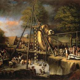 查尔斯·威尔森·皮尔(Charles Willson Peale)高清作品:Exhumation of the Mastadon