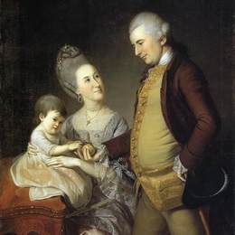 查尔斯·威尔森·皮尔(Charles Willson Peale)高清作品:John Cadwalader Family