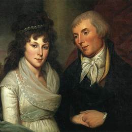 查尔斯·威尔森·皮尔(Charles Willson Peale)高清作品:Mr. and Mrs. Alexander Robinson