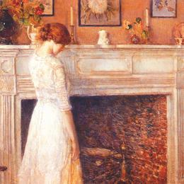 《在旧房子里》施尔德·哈森(Childe Hassam)高清作品欣赏