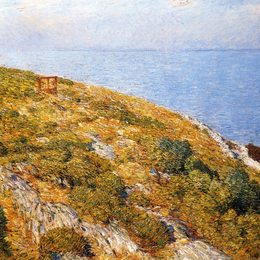 《浅滩岛》施尔德·哈森(Childe Hassam)高清作品欣赏