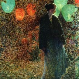 《七月之夜》施尔德·哈森(Childe Hassam)高清作品欣赏