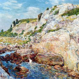 《阿普尔多尔东北峡》施尔德·哈森(Childe Hassam)高清作品欣赏