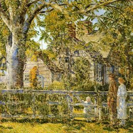 施尔德·哈森(Childe Hassam)高清作品:Old Mumford House, Easthampton