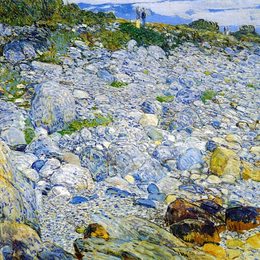 施尔德·哈森(Childe Hassam)高清作品:Rocky Beach, Appledore