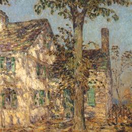 施尔德·哈森(Childe Hassam)高清作品:Sunlight on an Old House, Putnam