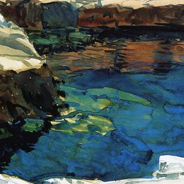 《海湾》施尔德·哈森(Childe Hassam)高清作品欣赏
