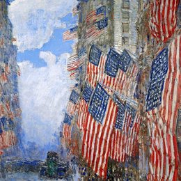 《七月四日》施尔德·哈森(Childe Hassam)高清作品欣赏