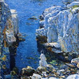 《浅滩群岛》施尔德·哈森(Childe Hassam)高清作品欣赏