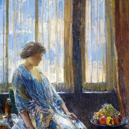 《纽约之窗》施尔德·哈森(Childe Hassam)高清作品欣赏