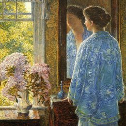《六月二十六，旧莱姆》施尔德·哈森(Childe Hassam)高清作品欣赏