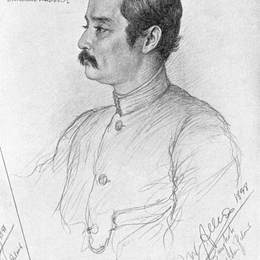 克里斯蒂安·阿勒斯(Christian Wilhelm Allers)高清作品:Portrait of Phra Maha Chulalongkorn (Rama V.), King of Siam