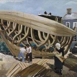 克里斯托弗·伍德(Christopher Wood)高清作品:Building the Boat, Tr&amp;ampéboul
